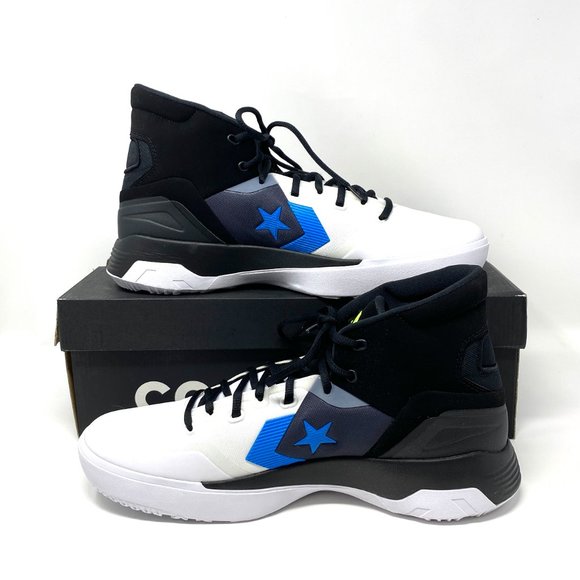 Converse G4 Eva Hi Top Sneakers Men's Lace Basketball White Black Canvas 166804C - Picture 3 of 9